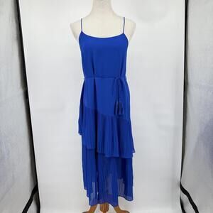 Women's Chelsea 28 Cobalt Blue Tiered Midi Dress 6